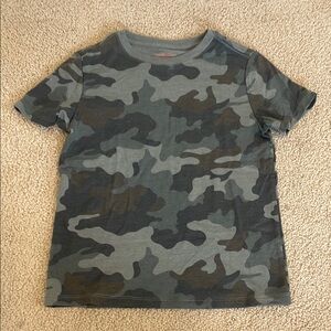Cat & Jack Gray and Black Short Sleeve Tee
